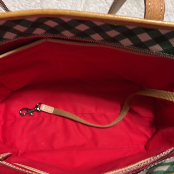 Dooney & Bourke Green and White Picnic Plaid - Picture 3 of 3